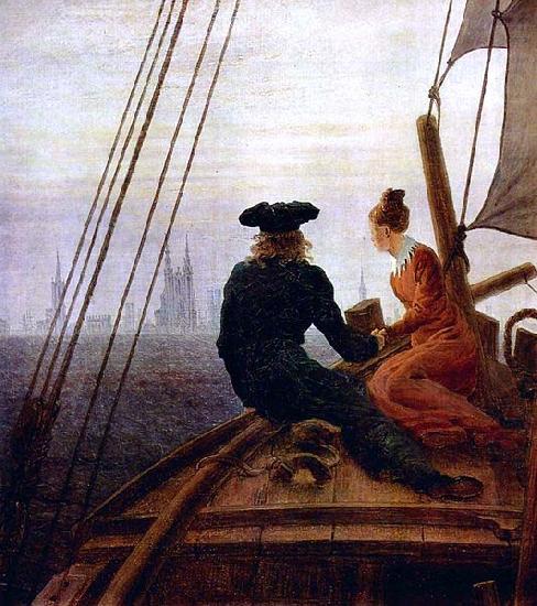 On the sailing-vessel, Caspar David Friedrich